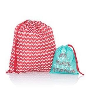 Thirty-One Timeless Memory Pouches Chevron Dash